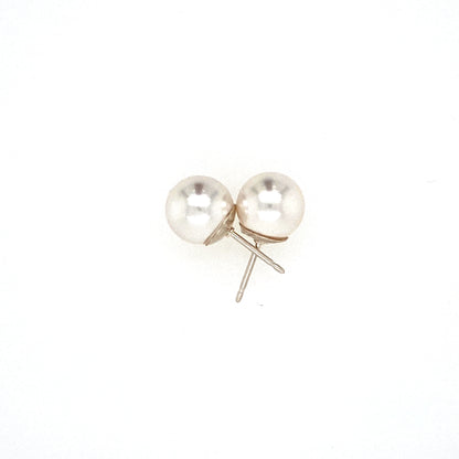 Crystal Pearl Stud Earrings (6 Colours)